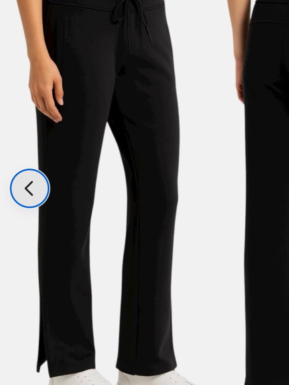 Zella Live In High Waist Pocket Flare Split Ankle Pants Black Active Gym Yoga L